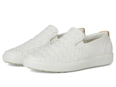 Ecco Soft 7 Woven Slip-on 3.0 Sneaker In White
