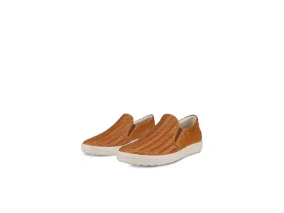 Ecco Soft 7 Woven Slip-on Ii Women's Shoes Lion: Eu 39 (us Women's 8-8.5) M In Brown