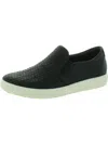 Ecco Soft 7 Woven Womens Leather Arch Support Skate Shoes In Black