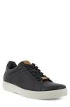 Ecco Soft Classic Sneaker In Black/lion