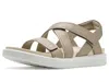 Ecco Soft Cross Strap Sandal In Brown