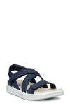 Ecco Soft Cross Strap Sandal In Blue