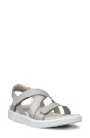 Ecco Soft Cross Strap Sandal In Neutral