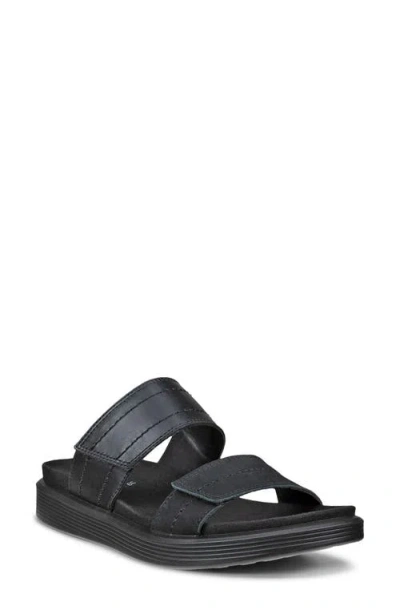 Ecco Soft Mule Sandal In Black