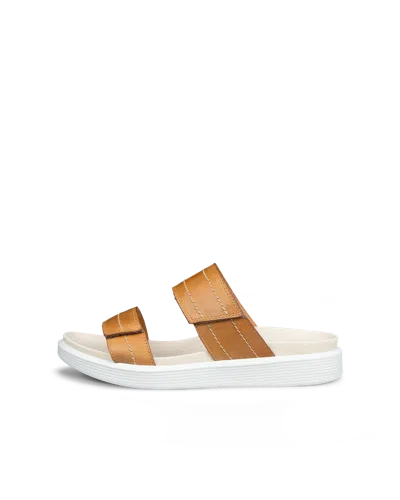 Ecco Soft Sandal - Women's Nubuck Slide In Brown