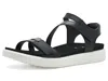 Ecco Soft Three Strap In Black