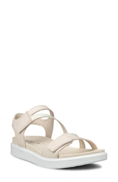 Ecco Soft Three Strap Sandal In White