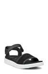 Ecco Soft Two Strap Sandal In Black