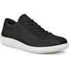 Ecco Soft Zero Sneaker In Black/ Black