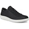 Ecco Textured Leather Low-top Sneaker In Multi