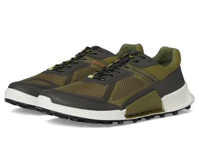 Ecco Sport Biom 2.1 Cross Mountain Traverse Trail Running Shoe Men's Running Shoes Peat/acorn/lime Punch: Eu 40 In Green