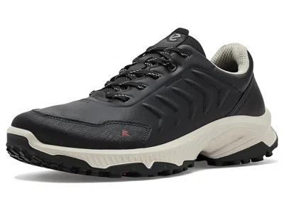 Ecco Sport Receptor Xp Waterproof Leather Lace-up Women's Shoes Black/black: Eu 38 (us Women's 7-7.5) B - Mediu