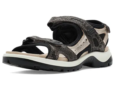 Ecco Sport Yucatan Sandals Women's Sandals Phyton/pure Cashmere Metallic: Eu 42 (us Women's 11-11.5) B - Medium In Multi