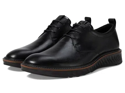 Ecco St1 Hybrid Plain Toe Tie In Black