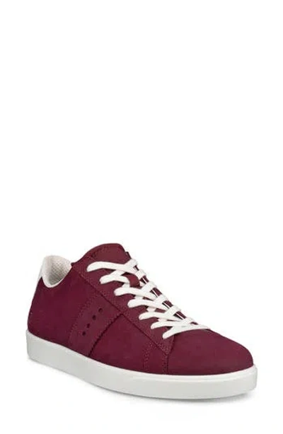 Ecco Street Lite Retro Sneaker In Burgundy