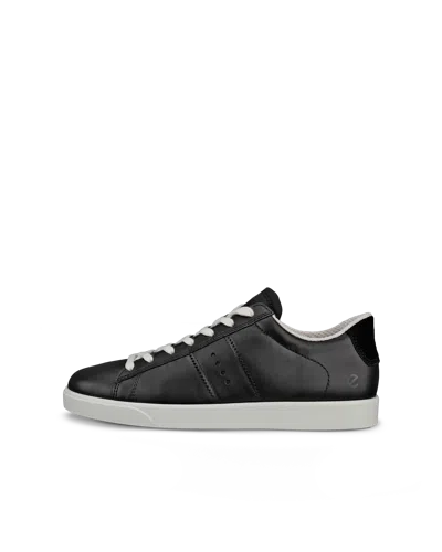 Ecco Street Lite - Women's Leather Sneaker In Black