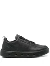 Ecco Street7 20 Leather Sneakers In Black