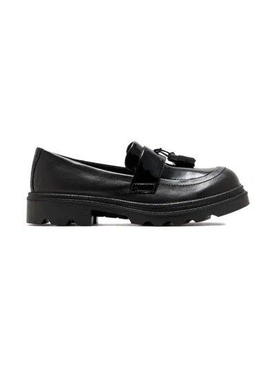 Ecco Kids' Tassel-embellished Loafers In Black