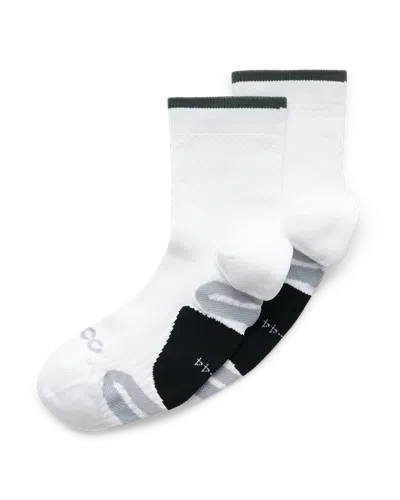 Ecco Tech Tour Lite Mid-cut - Mid-cut Socks In White