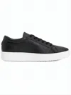Ecco Textured Leather Low-top Sneaker In Multi