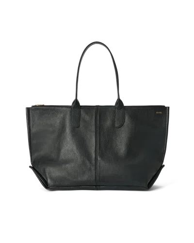 Ecco Tote Go Light - Leather Tote Go In Black