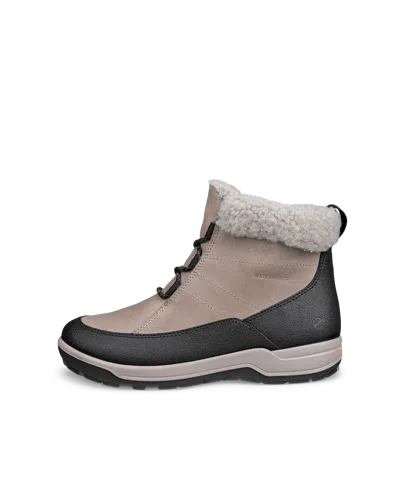 Ecco Trace Lite - Women's Nubuck Waterproof Winter Boot In Gray