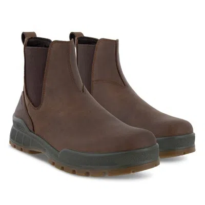 Ecco Track 25 831874-02482 Boots Men's Brown Nubuck Leather Chelsea Jobb2200