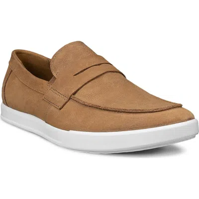 Ecco Travel Penny Loafer In Brown