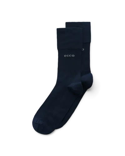Ecco Unisex  Classic Longlife Mid-cut Socks In Blue