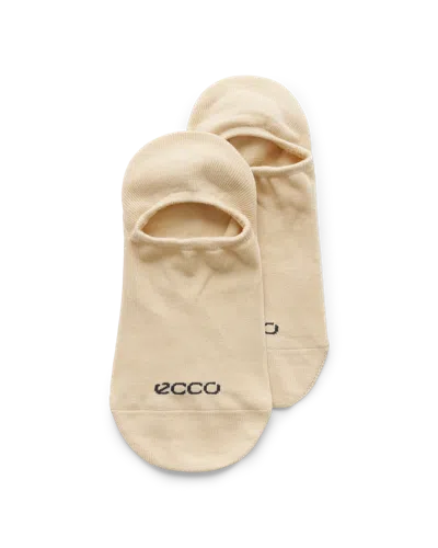 Ecco Unisex  Classic No-show Socks In Beige