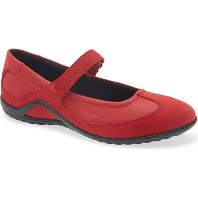 Ecco Vibration Ii Mary Jane Sneaker In Red