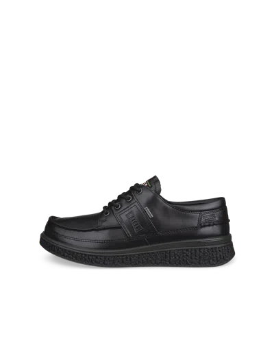 Ecco Walker 3.0 - Men's Leather Gore-tex Moc-toe Shoe In Black