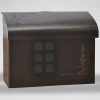 Ecco Wall Mounted Mailbox In Bronze