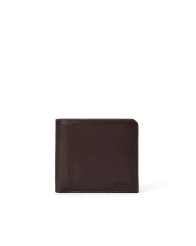 Ecco Wallet Billfold - Men's Small Leather Wallet In Brown