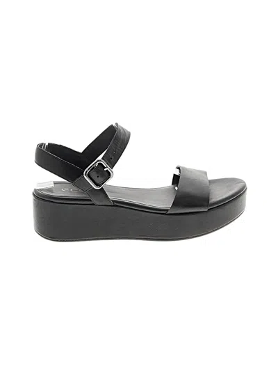 Pre-owned Ecco Wedges In Black