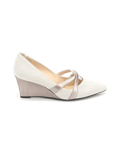 Pre-owned Ecco Wedges In Ivory