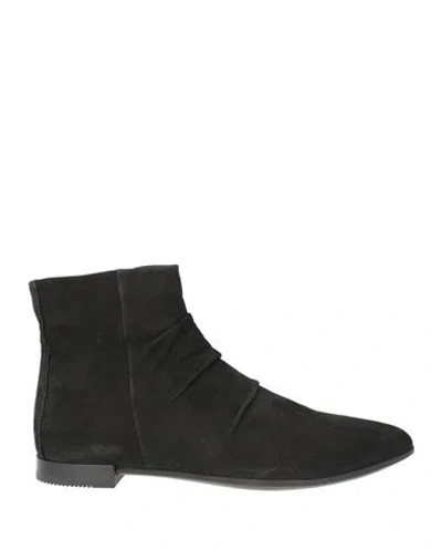 Ecco Woman Ankle Boots Black Size 8 Leather