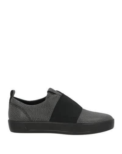 Ecco Woman Sneakers Black Size 6 Leather