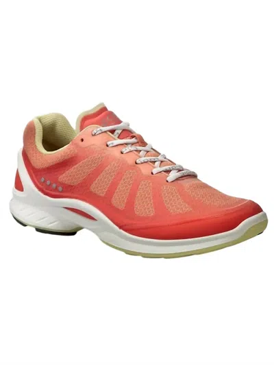 Ecco Women's Biom Fjuel Sneaker In Coral Blush Popcorn In Orange