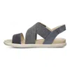 Ecco Women's Damara Elastic X Sandal In Black,black,powder In Multi