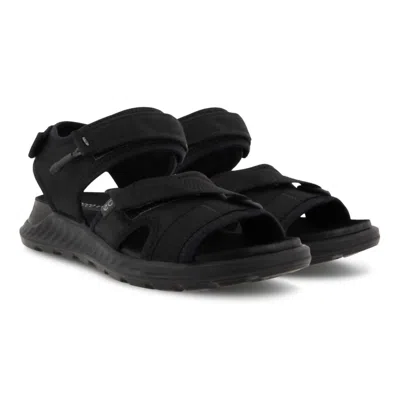 Ecco Women's Exowrap 3 Strap Active Sandal In Black/black