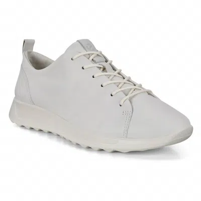 Ecco Women's Flexure Runner Leather Shoes In White
