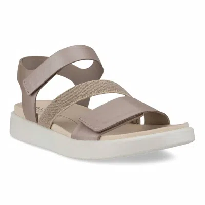 Ecco Women's Flowt Sandal In Grey Rose Metallic In Neutral