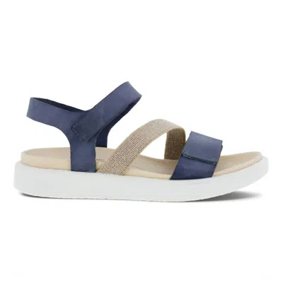 Ecco Women's Flowt Strap Sandal In Misty In Blue