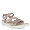 Ecco Women's Flowt Strappy Sandal In Grey Rose Metallic In Multi