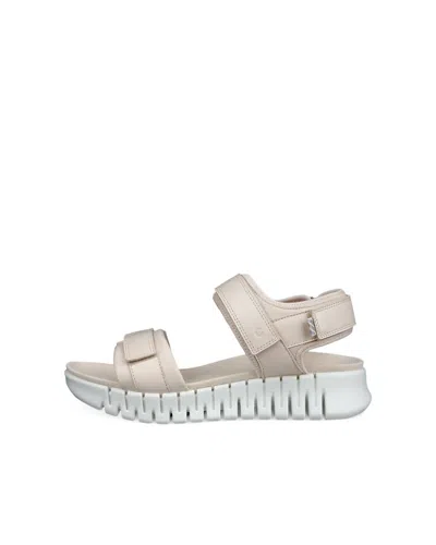Ecco Women's Gruuv Sol Sandal In Limestone In Gray