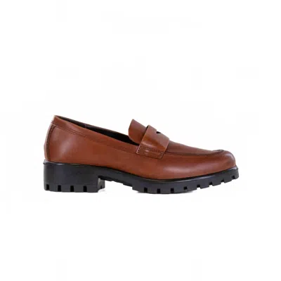 Ecco Women's Modtray Penny Loafer In Cognac In Brown
