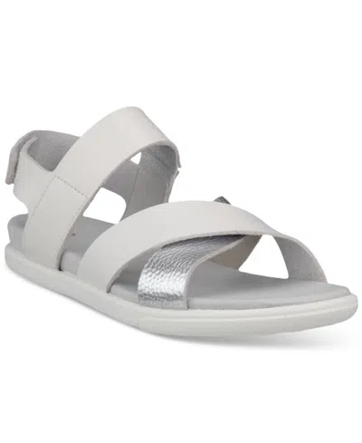 Ecco Women's Samara Sandals In White,pure Silver