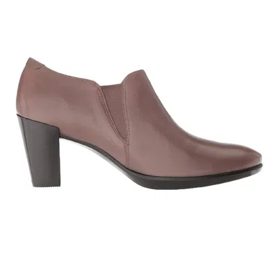Ecco Women Shape 55 Plateau Stack Ankle Boot In Taupe In Grey