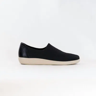 Ecco Women's Soft 2.0 Slip On Sneaker In Black/black